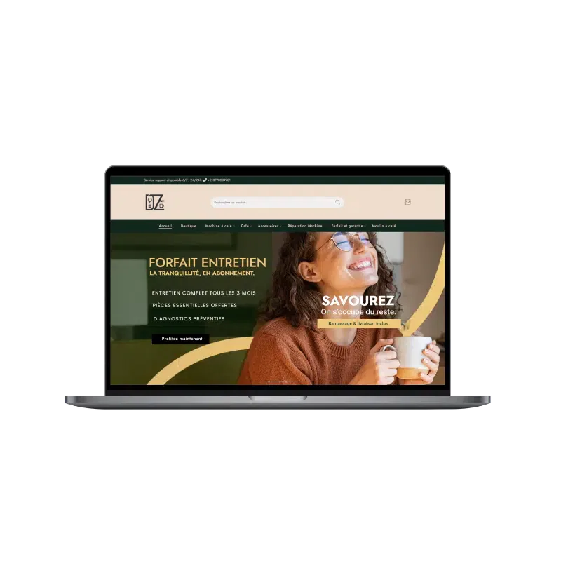 site e-commerce dz coffee machine