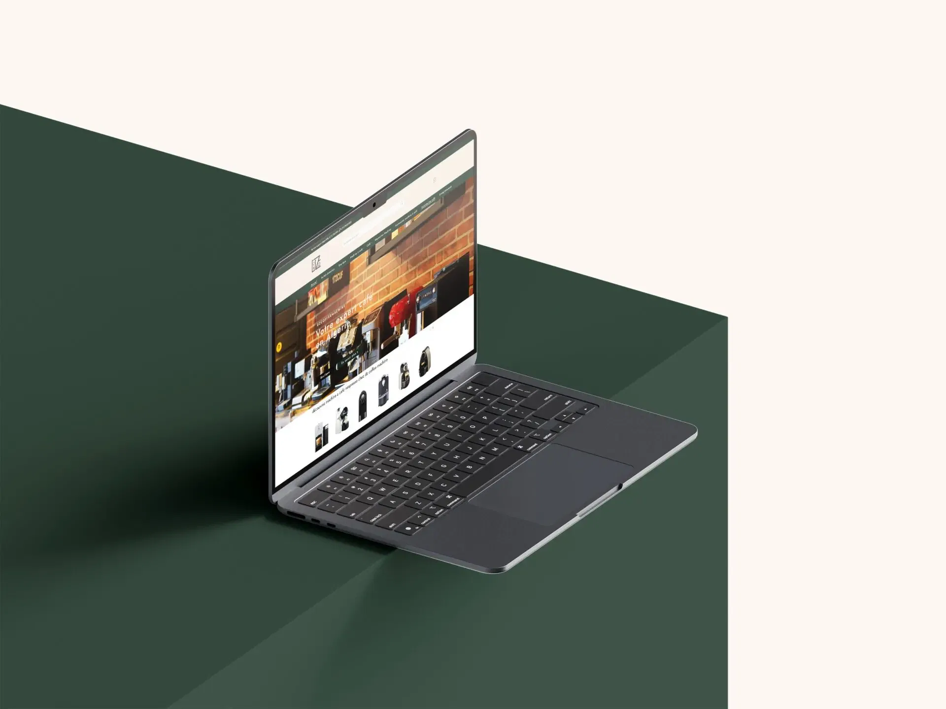 dzcoffee machne site e-commerce élaboré par intouch