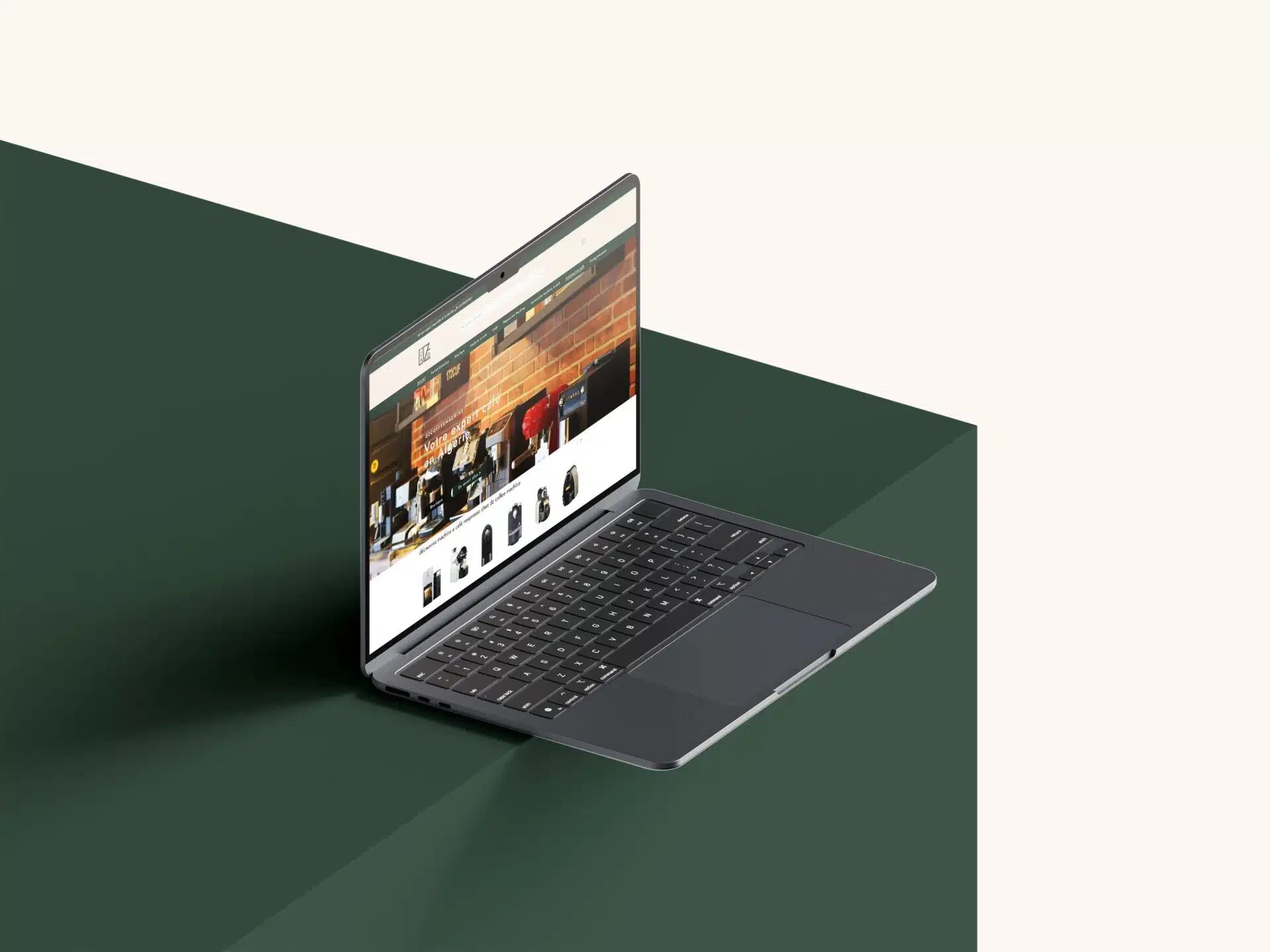 dz coffee machine site web élaboré par intouch dz , site e-commerce